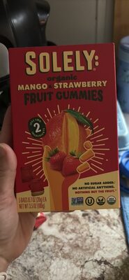 organic MANGO & STRAWBERRY FRUIT GUMMIES