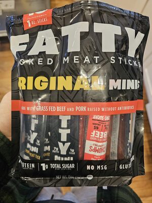 Fatty smoked meat sticks
