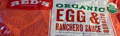 Egg & ranchero sauce organic burrito