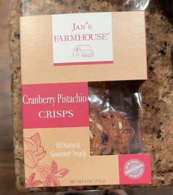 Cranberry Pistachio Crisps