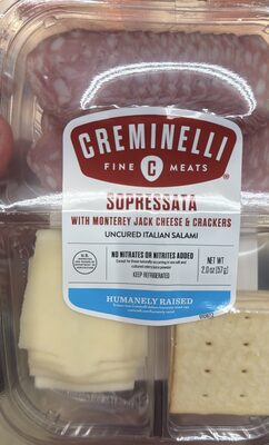 Sopressata with Monterey Jack & Crackers
