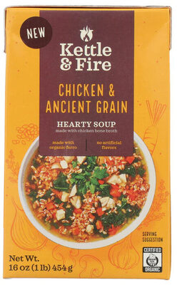 Chicken and ancient grain hardy soup