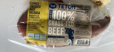 Cooked Uncured Beef Kielbasa