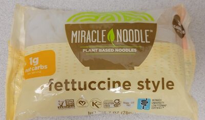 Plant Based Noodles, Fettuccine Style