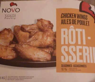 Ailes de poulet rôtisserie assaisonnées