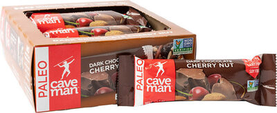 Caveman bar choc drk cherry nut