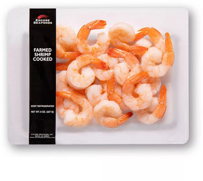 Farmed Cooked Tail-On Shrimp