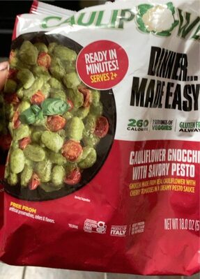 Caulifower Gnocchi with Savory Pesto