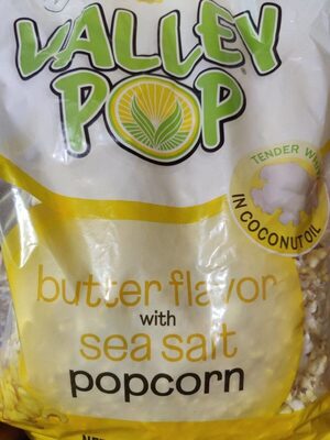 Valley Pop butter flavor with seasalt popcorn