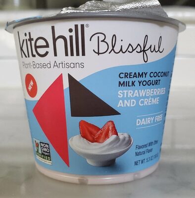 Strawberries and creme coconut milk yogurt