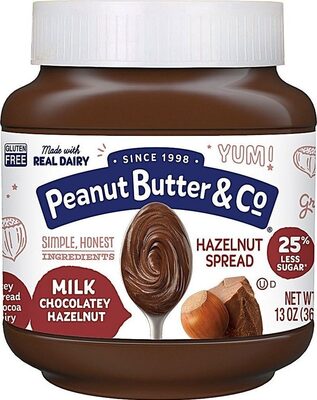 Gluten free milk chocolatey hazelnut spread