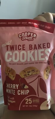 TWICE BAKED COOKIES Cherry White Chip