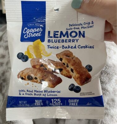 Blueberry Lemon Mini Twice Baked Cookies