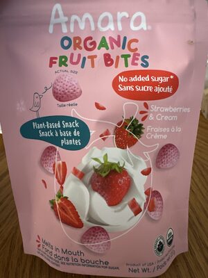 Organic fruit bites