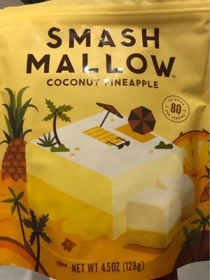 Coconut pineapple snackable marshmallows