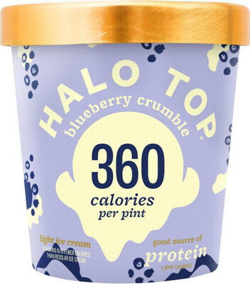 Blueberry crumble ice cream