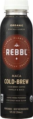 Maca Cold-Brew Coffee & Coconut-Milk