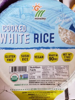 Cooked White Rice Organic