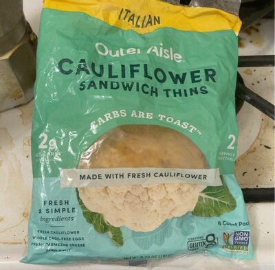 Cauliflower sandwich thins