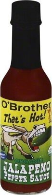 Sauce pepper jalapeno organic