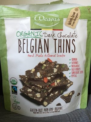 Deavas, dark chocolate belgian thins