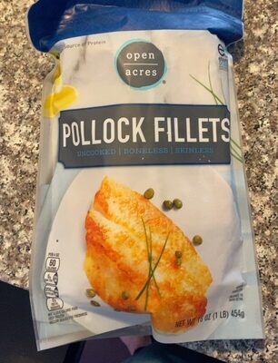 Boneless skinless wild caught pollock fillets