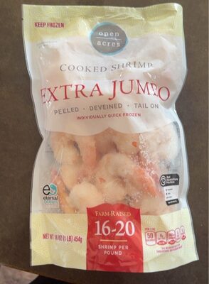 Peeled & deveined tail on cooked shrimp