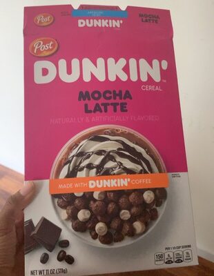 Dunkin cereal Mocha Latte