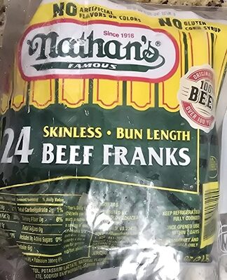Bun Length Skinless All Beef Hot Dogs