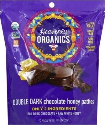 Double dark chocolate honey patties organic cocoa
