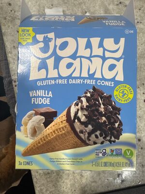 Dairy Free Gluten Free Cones Vanilla Fudge