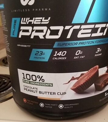 Whey protein chocolate peanut butter