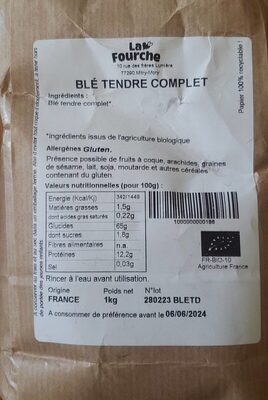 Blé tendre complet