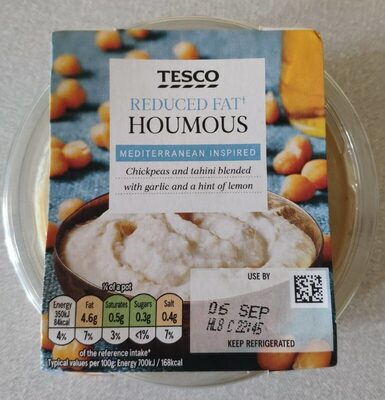 Reduced fat houmous