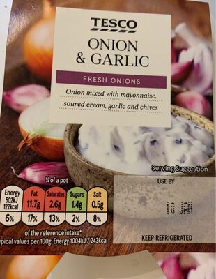 Tesco Onion and Garlic Dip