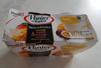Panier de yoplait Sensations