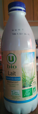 lait demi ecreme sterilise uht