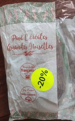 Pavé aux céréales, amandes et noisettes