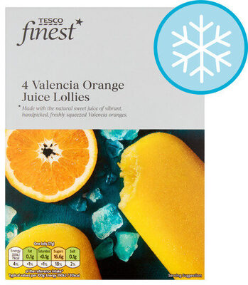 Tesco Finest Valencia Orange Juice Lollies