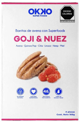 Barritas de avena Okko goji y nuez