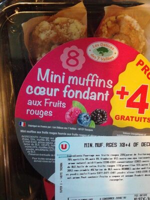 Mini muffins aux fruits rouges