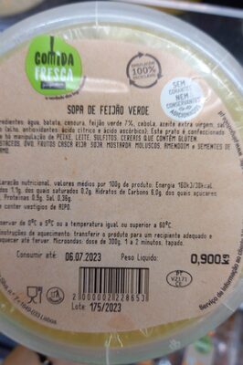 Sopa de Feijão Verde