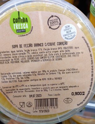 Sopa de Feijão Branco c/Couve Coração