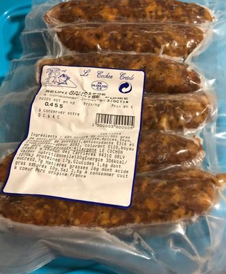 Saucisse reunionnaise fumee