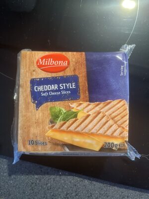 Cheddar style soft cheese slices