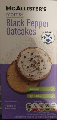 McAllister's Black Pepper Oatcakes
