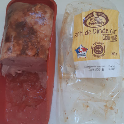 rôti de dinde cuit goût fumé