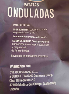Patatas onduladas XXL Aldi. Sun snacks
