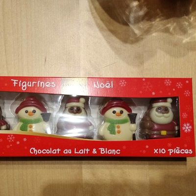 Figurines Noël chocolat décorées