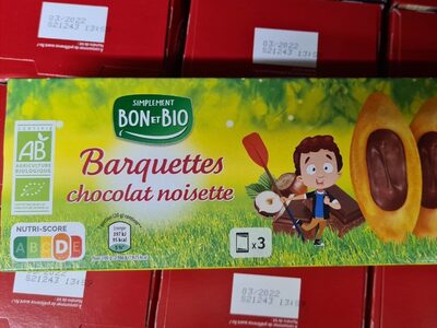 Barquettes chocolat noisette